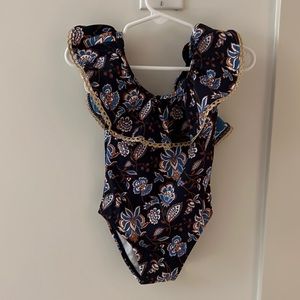 Janie and Jack Ruffle Neckline One-Piece. Brand new. Never worn.